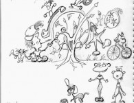 L’arbre des rêves Arbre des Rêves - Encre sur Papier - ... un condensé des thèmes qui reviennent régulièrement dans mes dessins et tableaux